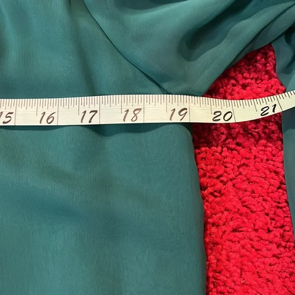 Emerald chiffon “Golden Girls” style dress - Picture 11 of 14